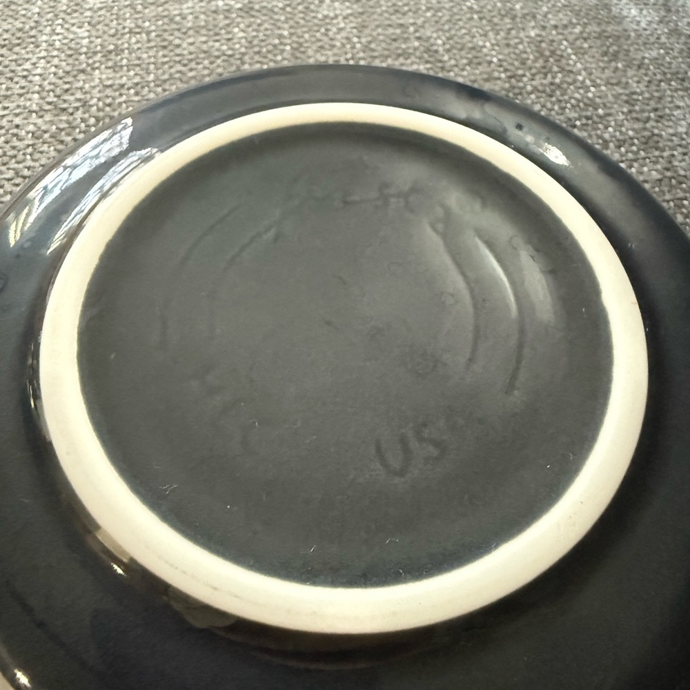 Retired slate grey fiesta ware cereal / pasta bowls - Picture 3 of 5